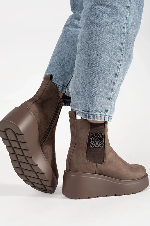 BroInn color boots Chelsea boots of...