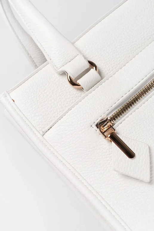 INhite Handbag Inith zipper INhite Handbag Inith zipper