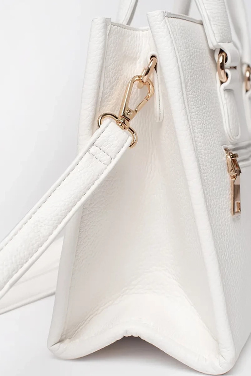 INhite Handbag Inith zipper INhite Handbag Inith zipper