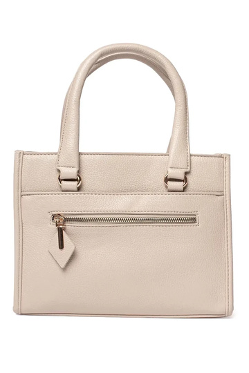 ivory Handbag Inith zipper