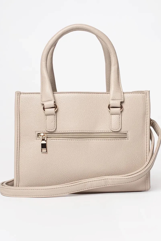 ivory Handbag Inith zipper