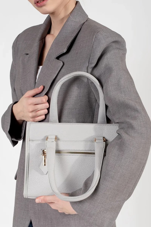 grey Handbag Inith zipper grey Handbag Inith zipper