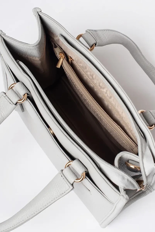 grey Handbag Inith zipper grey Handbag Inith zipper