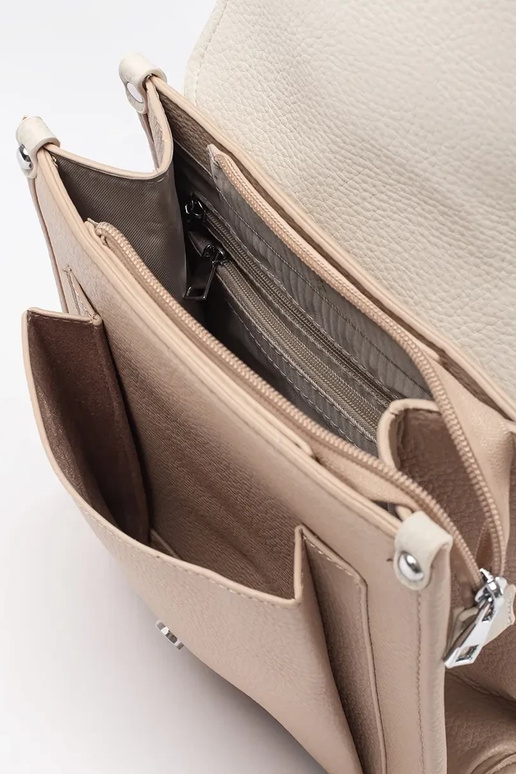 ivory backpack ladies z klapą