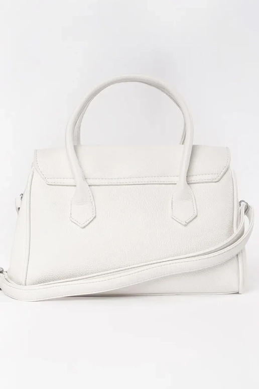 INhite INomens handbag Inith straps