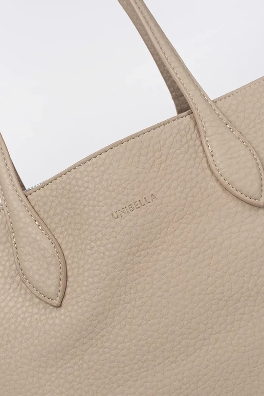 Beżowa torebka shopper z ekoskóry