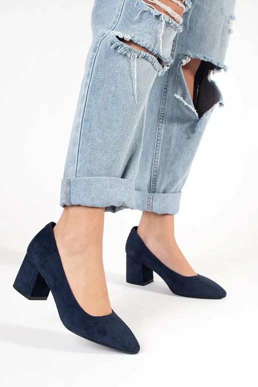 dark blue of suede High heels Sergio...