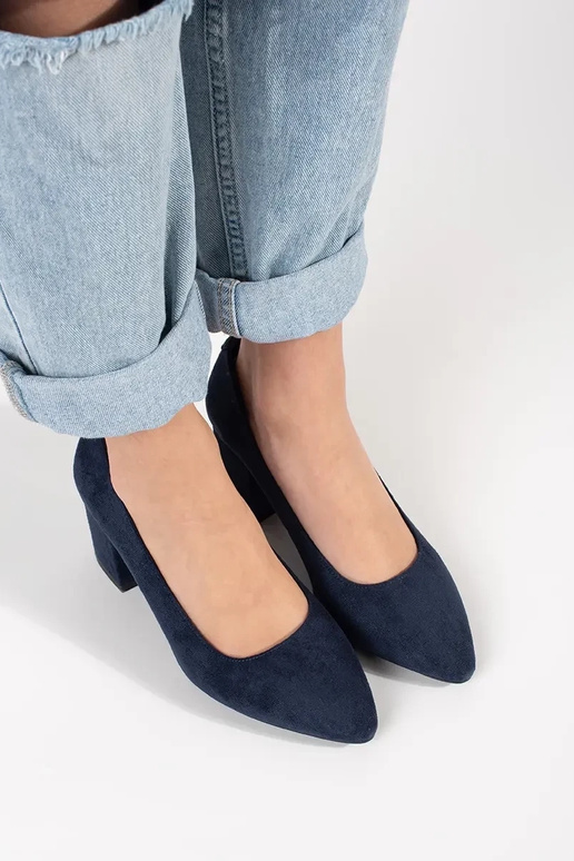 dark blue of suede High heels Sergio...