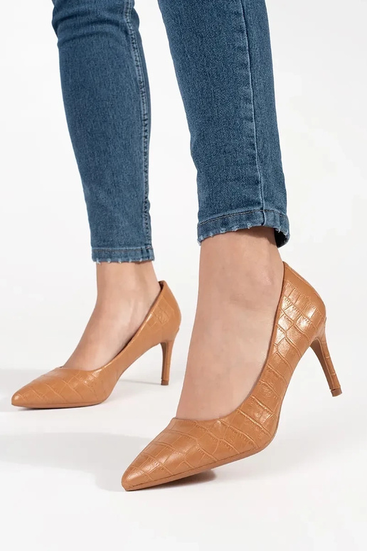 beige High heels on a high heel beige High heels on a high heel