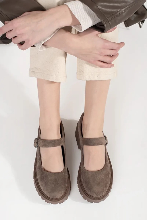 beige shoes Inith platform of suede beige shoes Inith platform of suede