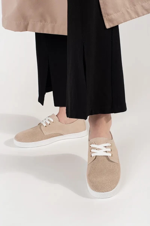 Beige sports shoes openInork genuine... Beige sports shoes openInork genuine...