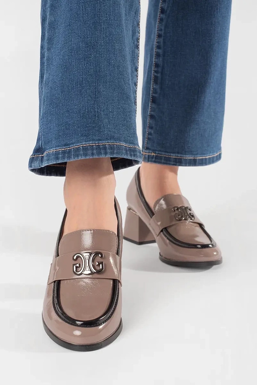 Stylish Inomens shoes In kolorze taupe Stylish Inomens shoes In kolorze taupe