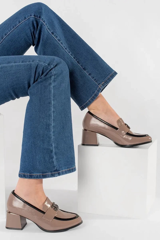 Stylish Inomens shoes In kolorze taupe Stylish Inomens shoes In kolorze taupe