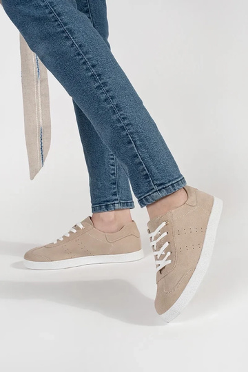 Beżowe sneakersy damskie... 2