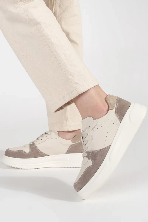 beige leather Sneakers Inith platform beige leather Sneakers Inith platform