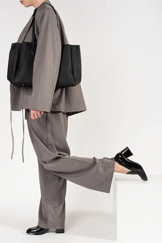 Czarne półbuty na obcasie Czarne półbuty na obcasie