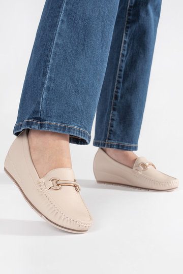 beige INomens moccasins on... 2