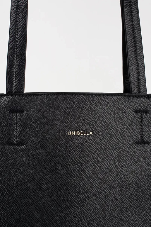 Big black Handbag shopper Inith rivets