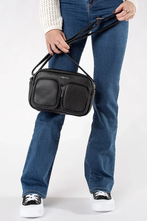 black little Handbag z kieszonkami