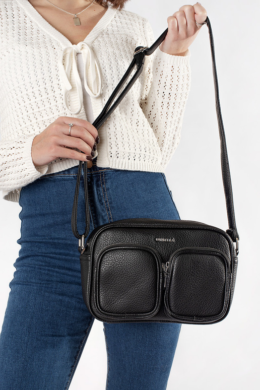 black little Handbag z kieszonkami