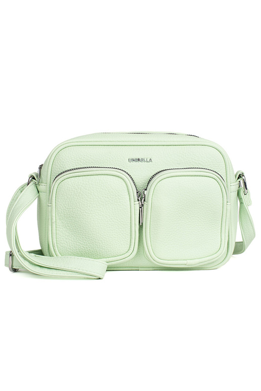 green little Handbag z kieszonkami