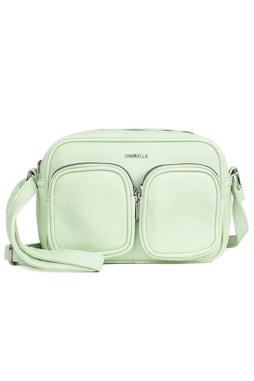 green little Handbag z kieszonkami