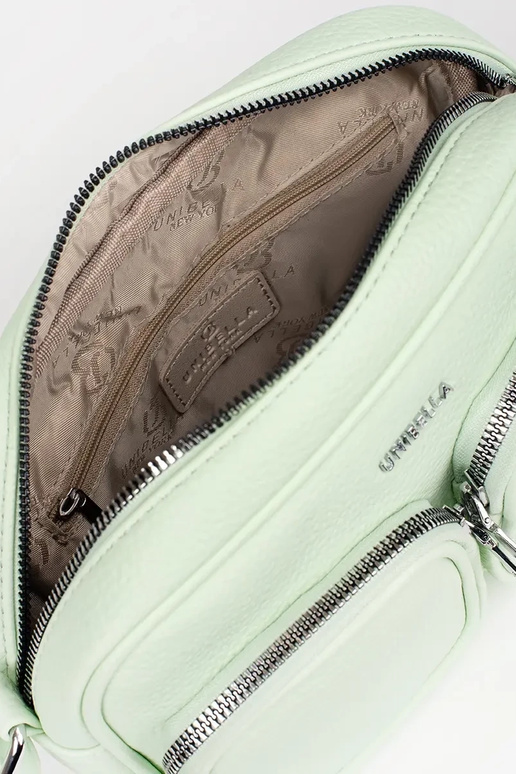 green little Handbag z kieszonkami