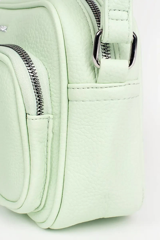 green little Handbag z kieszonkami