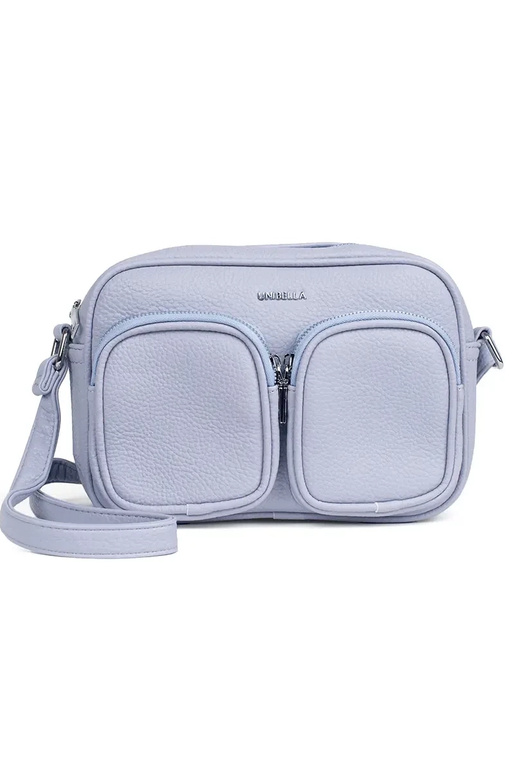 purple little Handbag z kieszonkami