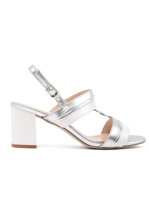 sandals on the heel silver Sergio Leone sandals on the heel silver Sergio Leone