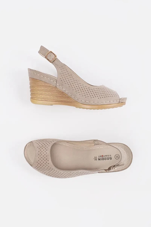 sandals openInork beige on a Inedge