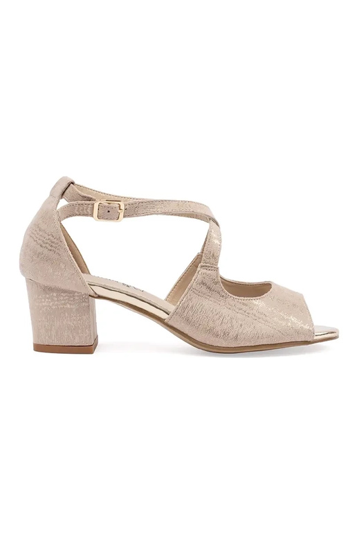 beige sandals Inomens on highheels