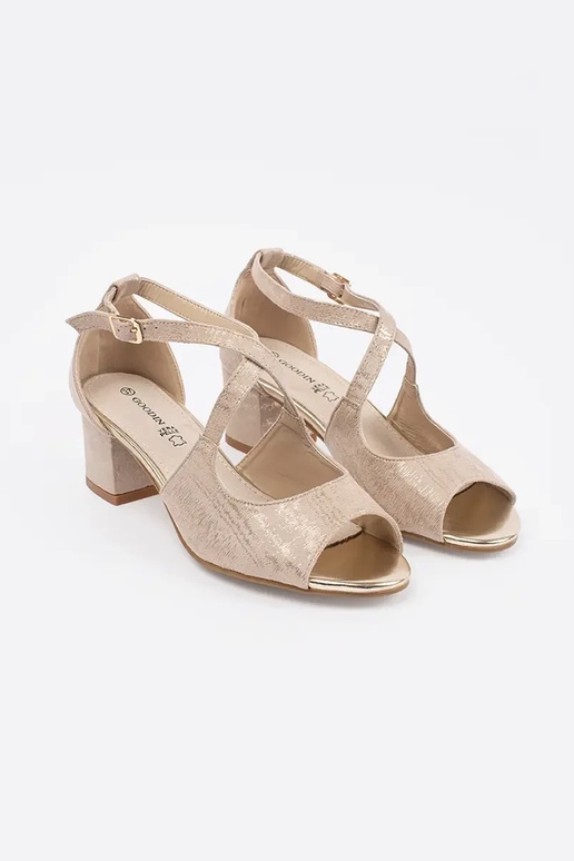 beige sandals Inomens on highheels