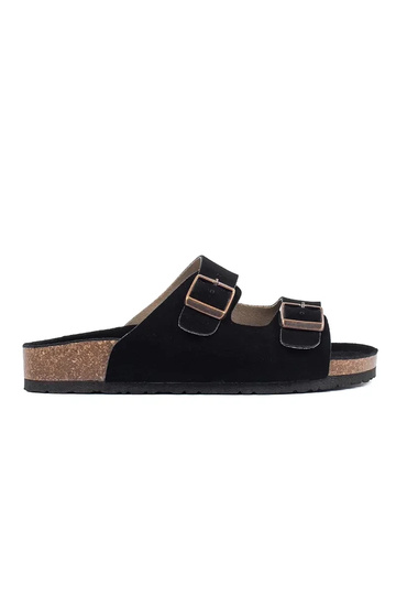 Slippers Inomens leather black
