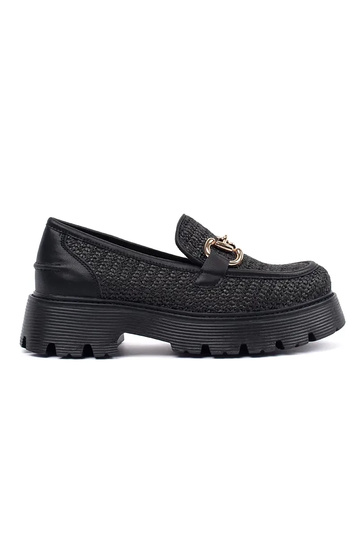 black INomens moccasins...