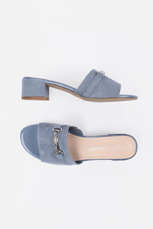 blue slippers on highheels Sergio Leone