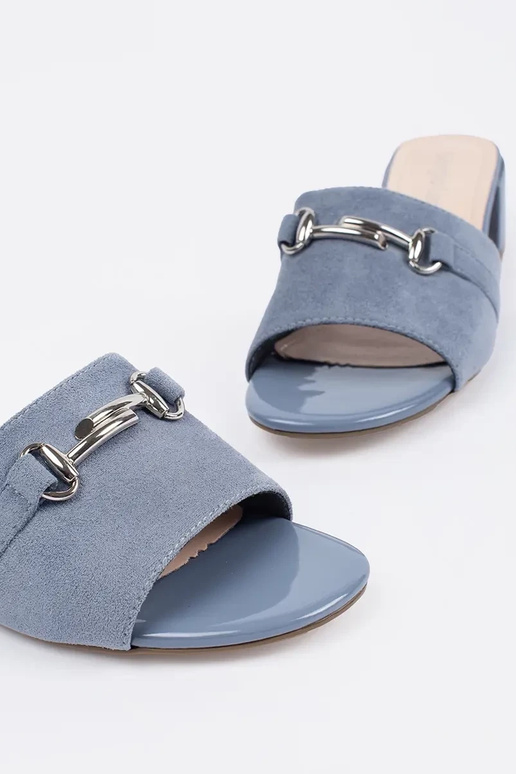 blue slippers on highheels Sergio Leone