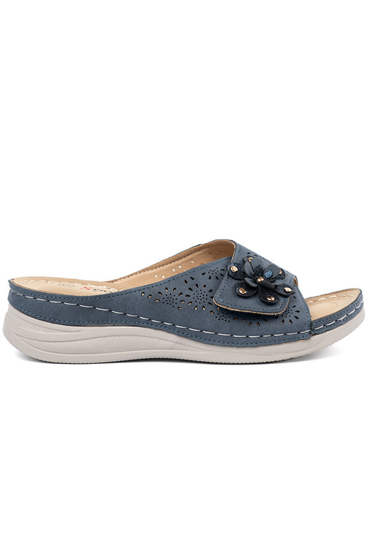 dark blue slippers Inomens z ozdobnym... dark blue slippers Inomens z ozdobnym...