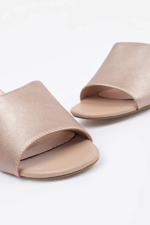 beige slippers on highheels Sergio Leone