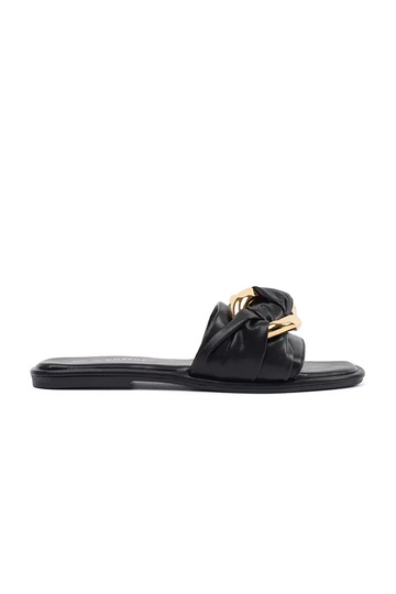 Slippers Inomens flat black