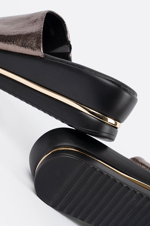 Metallic design slippers Inomens...