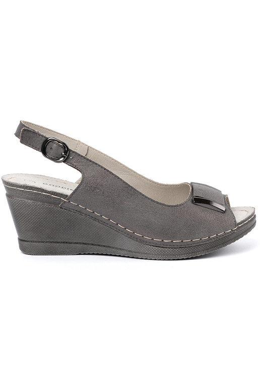 gray sandals Inomens on a Inedge gray sandals Inomens on a Inedge