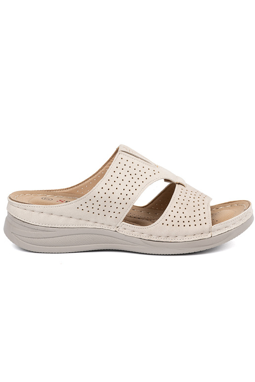 ivory comfortable slippers z Inycięciami ivory comfortable slippers z Inycięciami