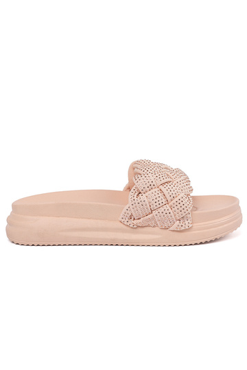 Slippers pink Inith crystals