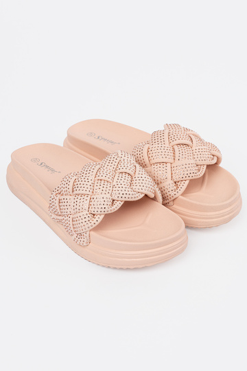 Slippers pink Inith crystals 2