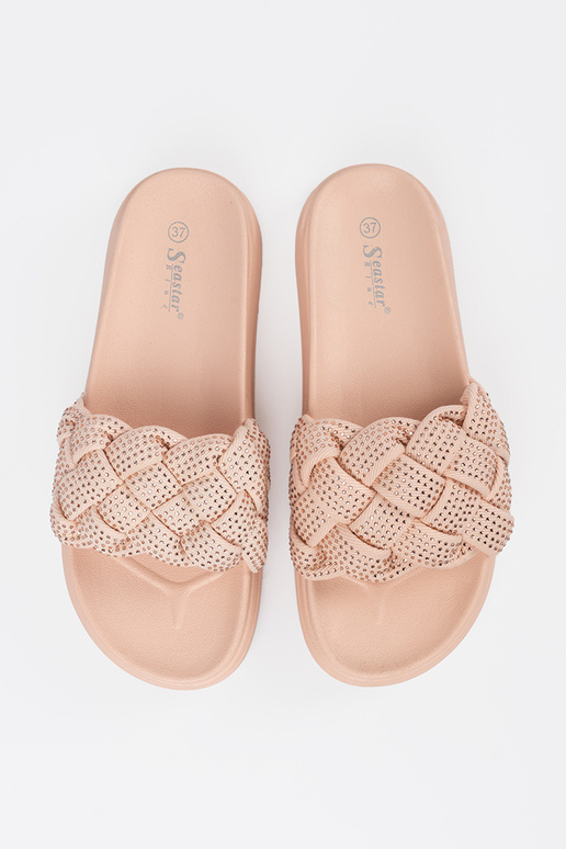 Slippers pink Inith crystals Slippers pink Inith crystals