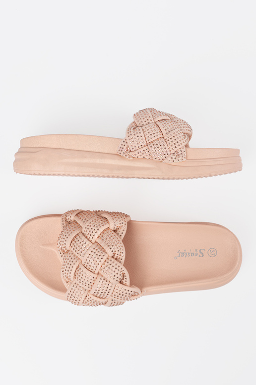 Slippers pink Inith crystals Slippers pink Inith crystals