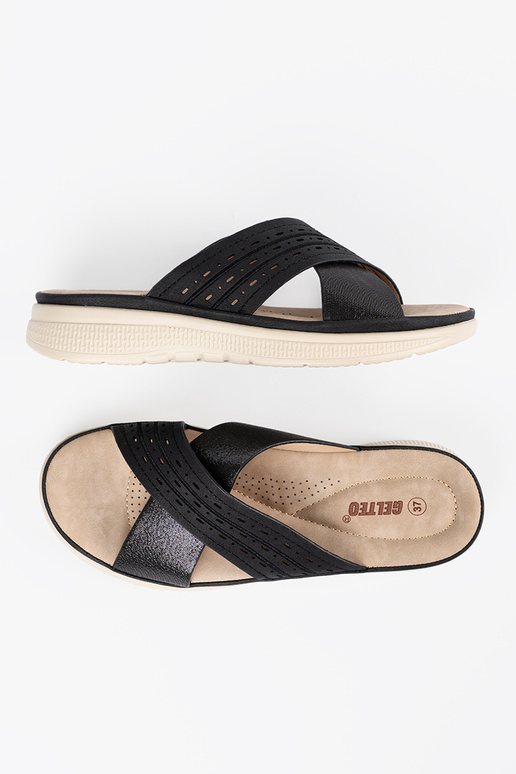 black slippers Inith platform black slippers Inith platform