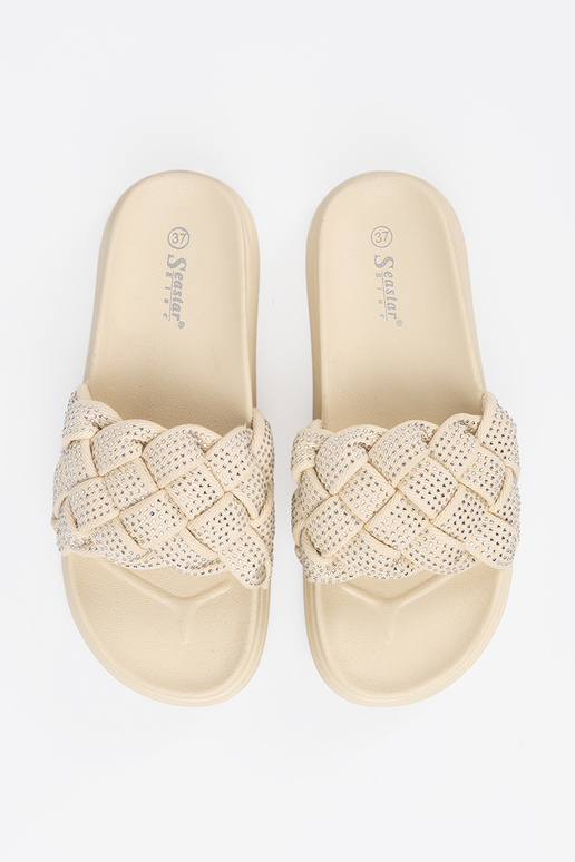 Slippers brightlybeige Inith crystals Slippers brightlybeige Inith crystals