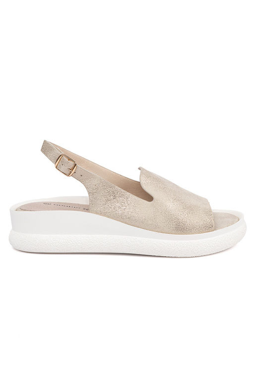 gold color comfortable sandals Inomens